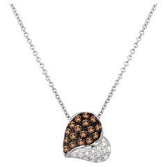 Grand Sample Sale-Anhnger mit Schokoladen-Diamanten und Vanilla-Diamantenbesatz
