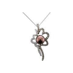 Grand Sample Sale Pendant Featuring Chocolate Pearls Chocolate Diamonds