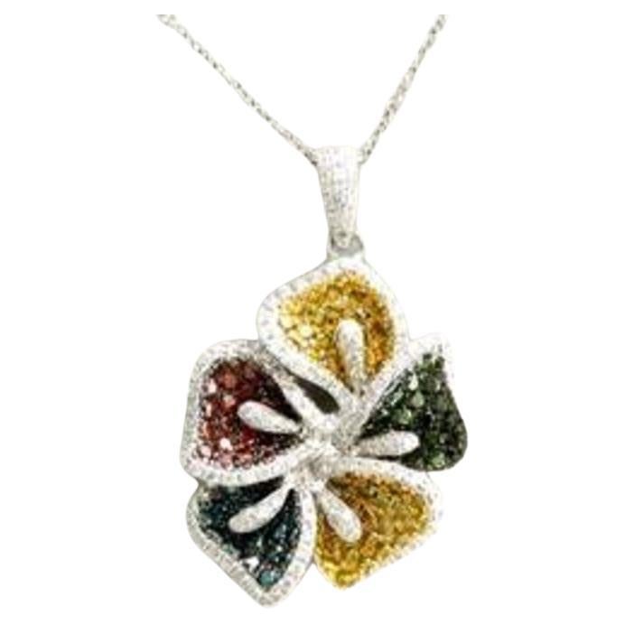 Grand Sample Sale Pendant Featuring Fancy Diamonds, Goldenberry Diamonds For Sale