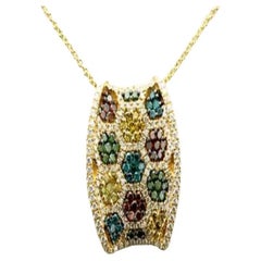 Grand Sample Sale Pendant Featuring Goldenberry Diamonds, Fancy Diamonds, Kiw