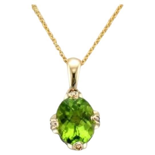 Grand Sample Sale Pendant featuring Green Apple Peridot Chocolate Diamonds