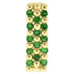 Grand Sample Sale Pendant Featuring Green Garnet Set in 14k Honey Gold