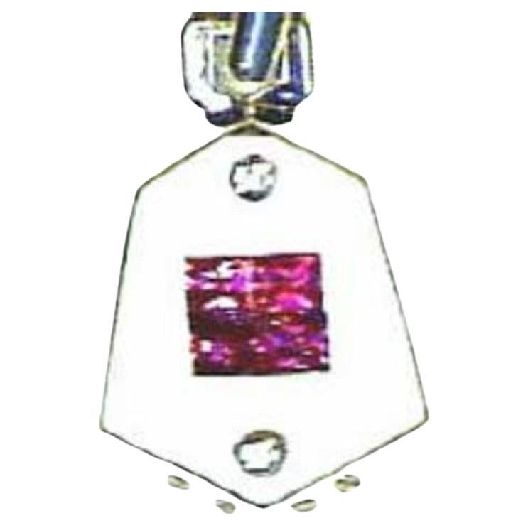 Grand Sample Sale Pendant Featuring Passion Ruby Vanilla Diamonds