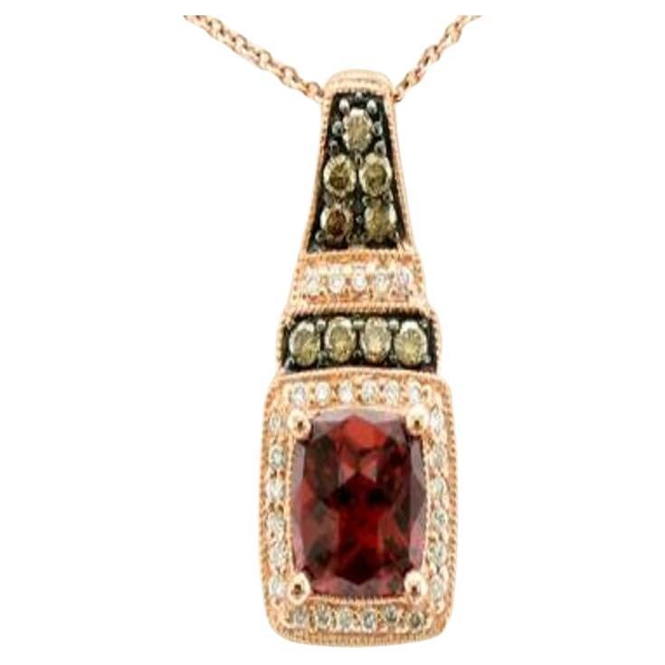 Grand Sample Sale Pendant featuring Raspberry Rhodolite Chocolate Diamonds ,