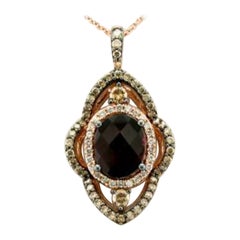 Grand Sample Sale Pendant featuring Raspberry Rhodolite Chocolate Diamonds Grand Sample Sale Pendant featuring Raspberry Rhodolite Chocolate Diamonds