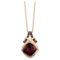 Grand Sample Sale Pendant featuring Raspberry Rhodolite Chocolate Diamonds , V