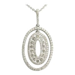 Ciondolo Grand Sample Sale con diamanti vaniglia incastonati in oro vaniglia 18 carati