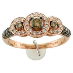 Grand Sample Sale Ring Featuring 1/2 Cts, Chocolate Diamonds, 1/5 Cts, Vanilla