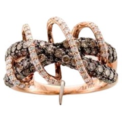Grand Sample Sale Ring Featuring 1 3/8 Cts, Chocolate Diamonds, 1/3 Cts, Vanilla