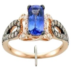 Grand Sample Sale Ring Featuring 7/8 Cts, Blueberry Tanzanite, 1/4 Cts