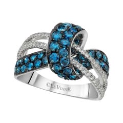 Gran Anillo de Venta de Muestras con Diamantes Arándano, Conjunto de Diamantes Vainilla