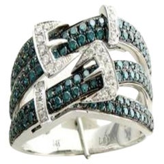 Grand Sample Sale Ring featuring Blueberry Diamonds , Vanilla Diamonds set  