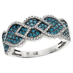 Gran Anillo de Venta de Muestras con Diamantes Arándano, Conjunto de Diamantes Vainilla