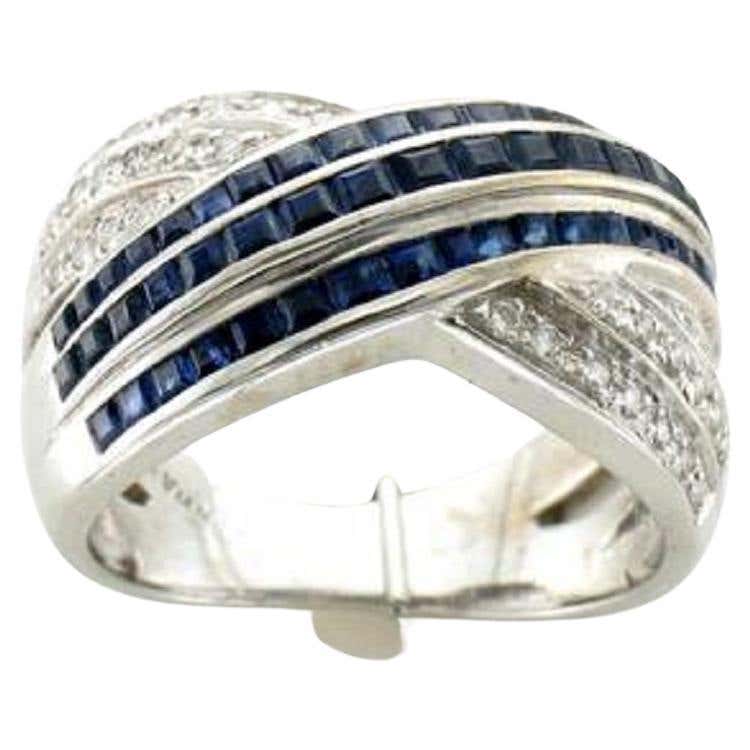 Grand Sample Sale Ring Featuring Blueberry Sapphire Vanilla Diamonds ...