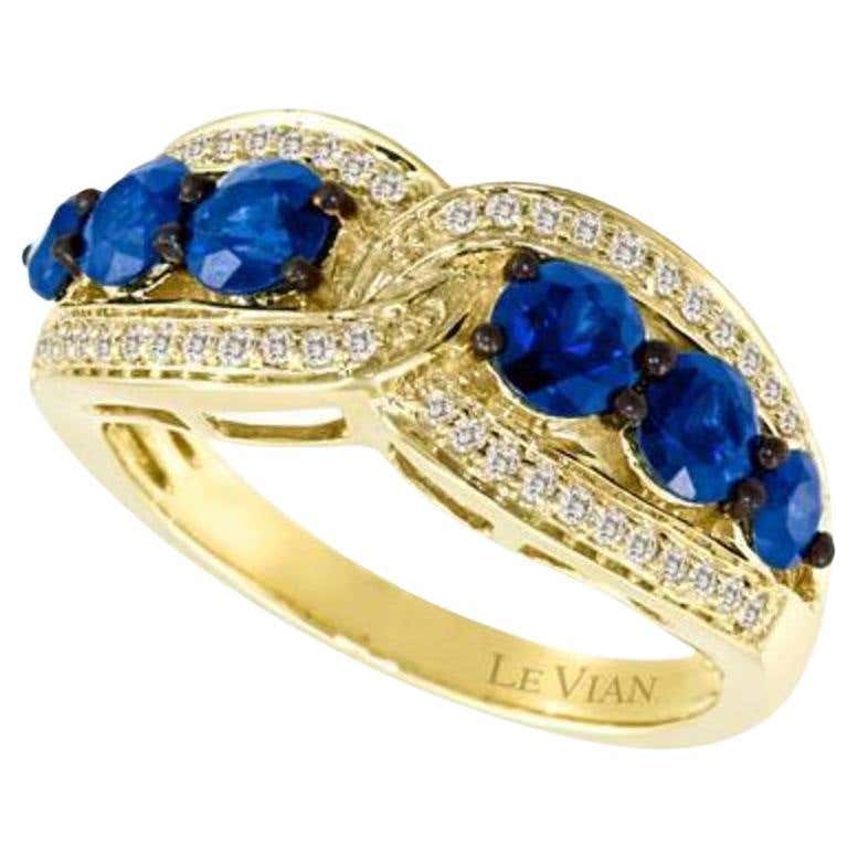Grand Sample Sale Ring Featuring Blueberry Sapphire Vanilla Diamonds ...