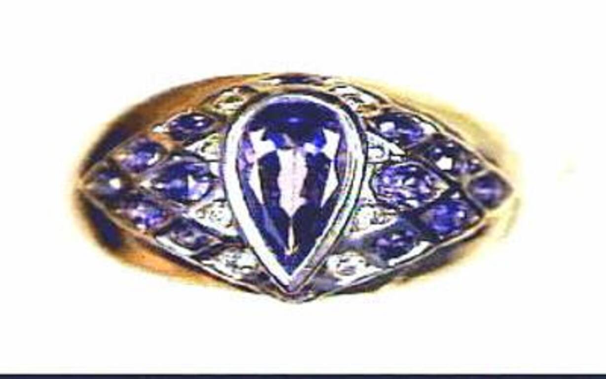 Grand Sample Sale Ring featuring Blueberry Tanzanite, Blueberry Sapphire For Sale