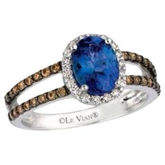 Grand Sample Sale Ring featuring Blueberry Tanzanite Chocolate Diamonds