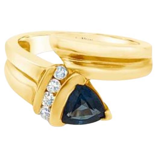 Grand Sample Sale Ring Featuring Blueberry Tanzanite Set in 14k Honey ...