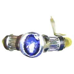 Großer Grand Sample Sale-Ring mit Blaubeer Tansanit in 18 Karat zweifarbigem Gold