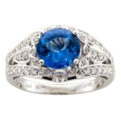 Großer Grand Sample Sale-Ring mit Blaubeer Tansanit Vanilla Diamanten