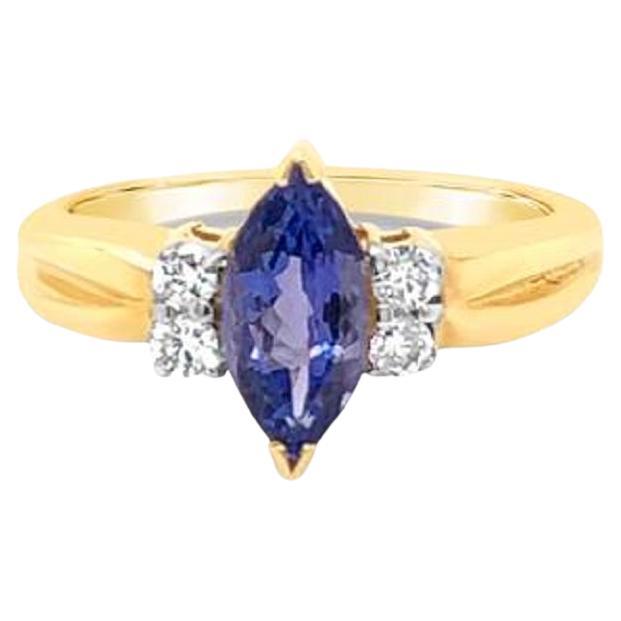 Grand Sample Sale Ring featuring Blueberry Tanzanite Vanilla Diamonds