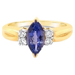 Grand Sample Sale Ring featuring Blueberry Tanzanite Vanilla Diamonds Grand Sample Sale Ring featuring Blueberry Tanzanite Vanilla Diamonds