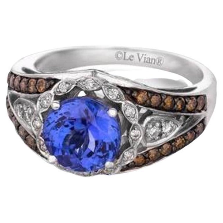 Grand Sample Sale Ring featuring Blueberry Tanzanite Vanilla Diamonds ...