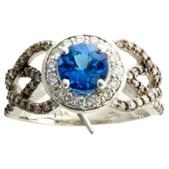 Grand Sample Sale Ring Featuring Blueberry Tanzanite Vanilla Diamonds