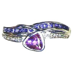 Grand Sample Sale Ring mit Bubble Gum Pink Sapphire, Blueberry Sapphire
