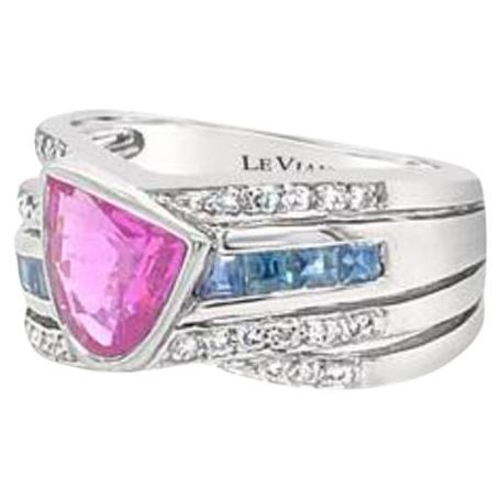 Grand Sample Sale Ring mit Bubble Gum Pink Sapphire, Blueberry Sapphire im Angebot