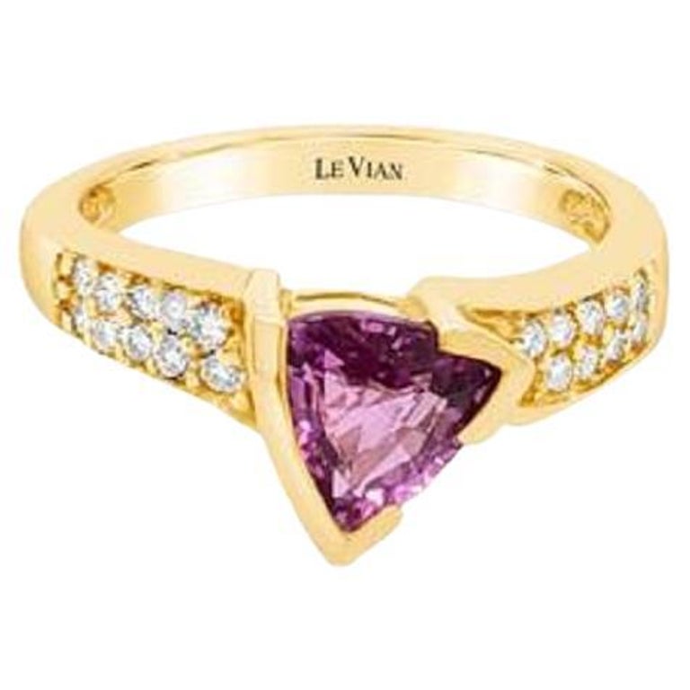 Grand Sample Sale Ring Featuring Bubble Gum Pink Sapphire Set in 14K