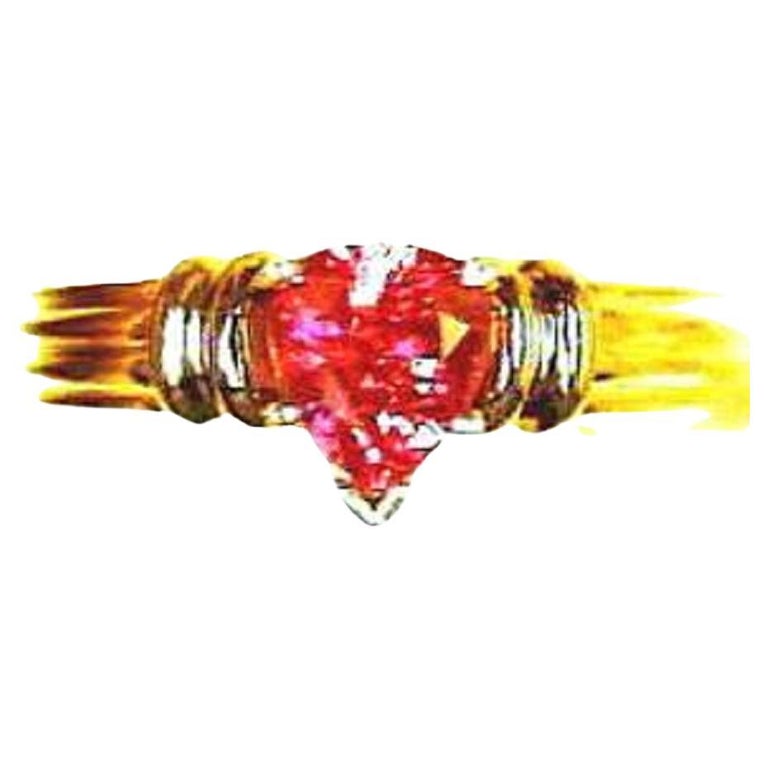 Grand Sample Sale Ring Featuring Bubble Gum Pink Sapphire Set in 14K