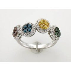 Grand Sample Sale Ring Featuring Cherryberry Diamonds, Fancy Diamonds, Golden