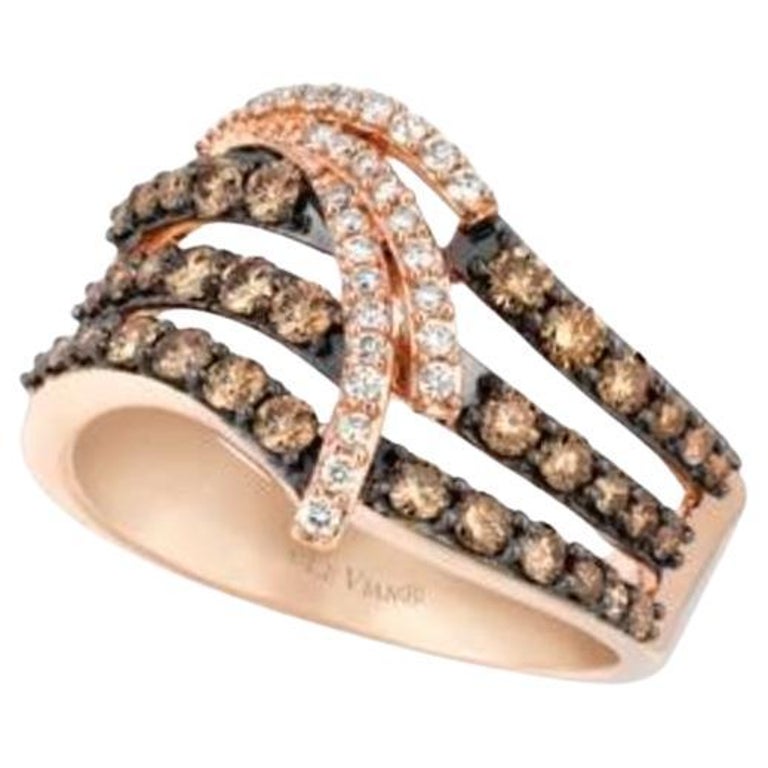 Grand Sample Sale Ring featuring Chocolate Diamonds For Sale at 1stDibs