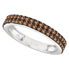 Grand Sample Sale Ring featuring Chocolate Diamonds set in 14K Vanilla Gold