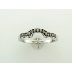 Grand Sample Sale Ring featuring Chocolate Diamonds set in 14K Vanilla Gold