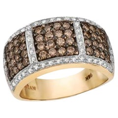 Großer Grand Sample Sale-Ring mit Schokoladen-Diamanten und Vanilla-Diamanten