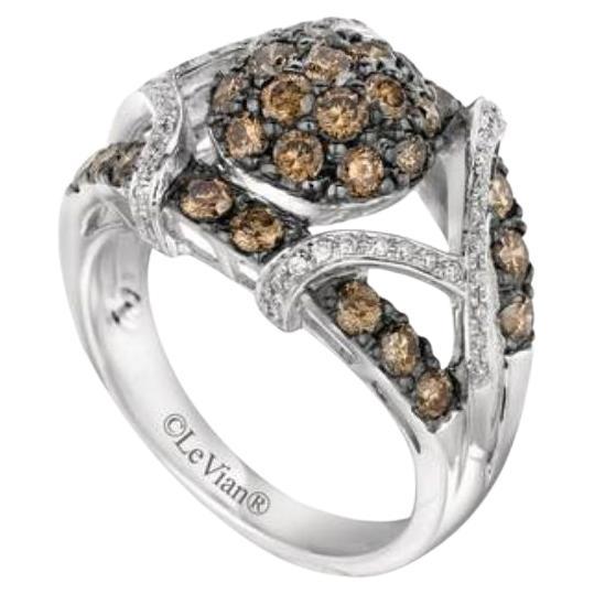 Grand Sample Sale Ring Featuring Chocolate Diamonds, Vanilla Diamonds For Sale