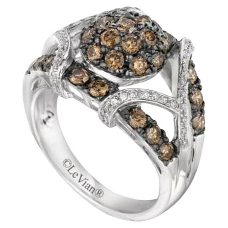 Grand Sample Sale Ring Featuring Chocolate Diamonds, Vanilla Diamonds ...