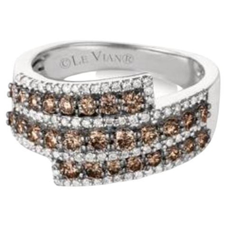 Grand Sample Sale Ring Featuring Chocolate Diamonds, Vanilla Diamonds ...