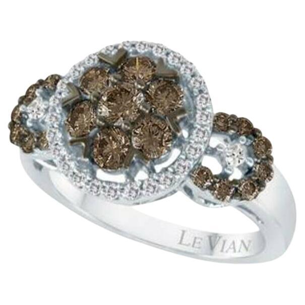 Grand Sample Sale Ring Featuring Chocolate Diamonds, Vanilla Diamonds