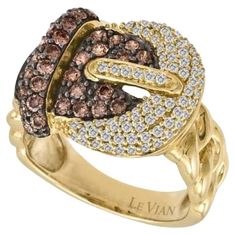Grand Sample Sale Ring Featuring Chocolate Diamonds, Vanilla Diamonds ...