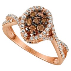 Grand Sample Sale Ring Featuring Chocolate Diamonds, Vanilla Diamonds Set