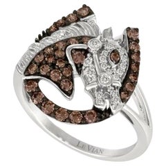Grand Sample Sale Ring Featuring Chocolate Diamonds, Vanilla Diamonds Set