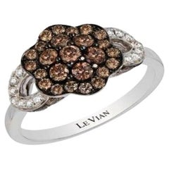 Grand Sample Sale Ring featuring Chocolate Diamonds , Vanilla Diamonds set