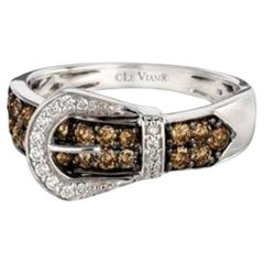 Grand Sample Sale Ring featuring Chocolate Diamonds , Vanilla Diamonds set