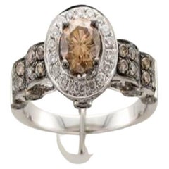 Grand Sample Sale Ring featuring Chocolate Diamonds , Vanilla Diamonds set