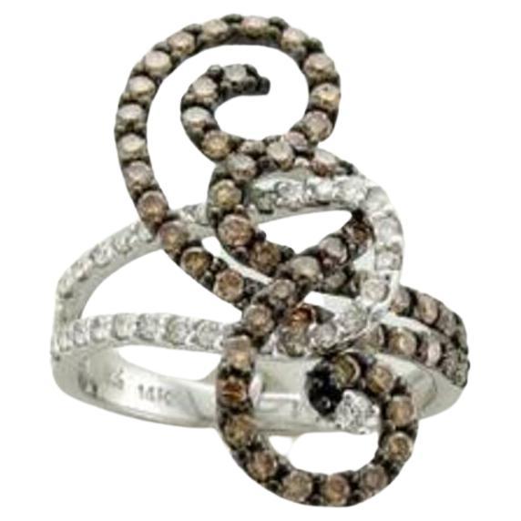 Grand Sample Sale Ring Featuring Chocolate Diamonds, Vanilla Diamonds Set