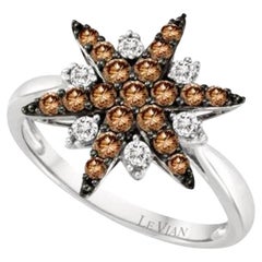 Großer Sale-Ring mit schokoladenbraunen Diamanten und Vanilla-Diamanten besetzt 