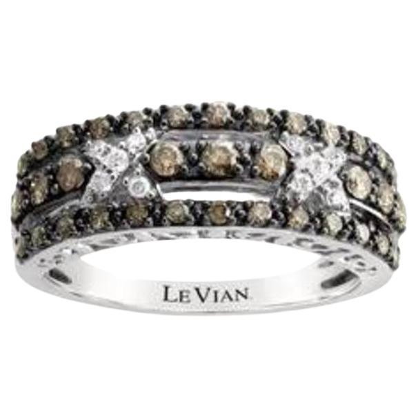Grand Sample Sale Ring featuring Chocolate Diamonds , Vanilla Diamonds set For Sale